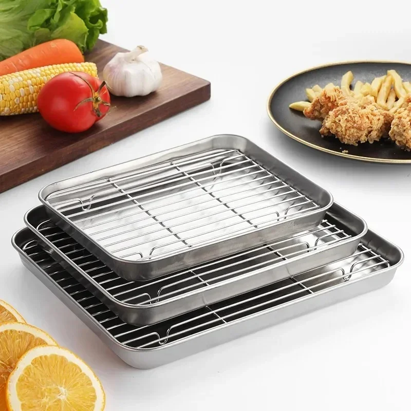 Kitchen Baking Rack - Bandeja de cozimento de aço inoxidável