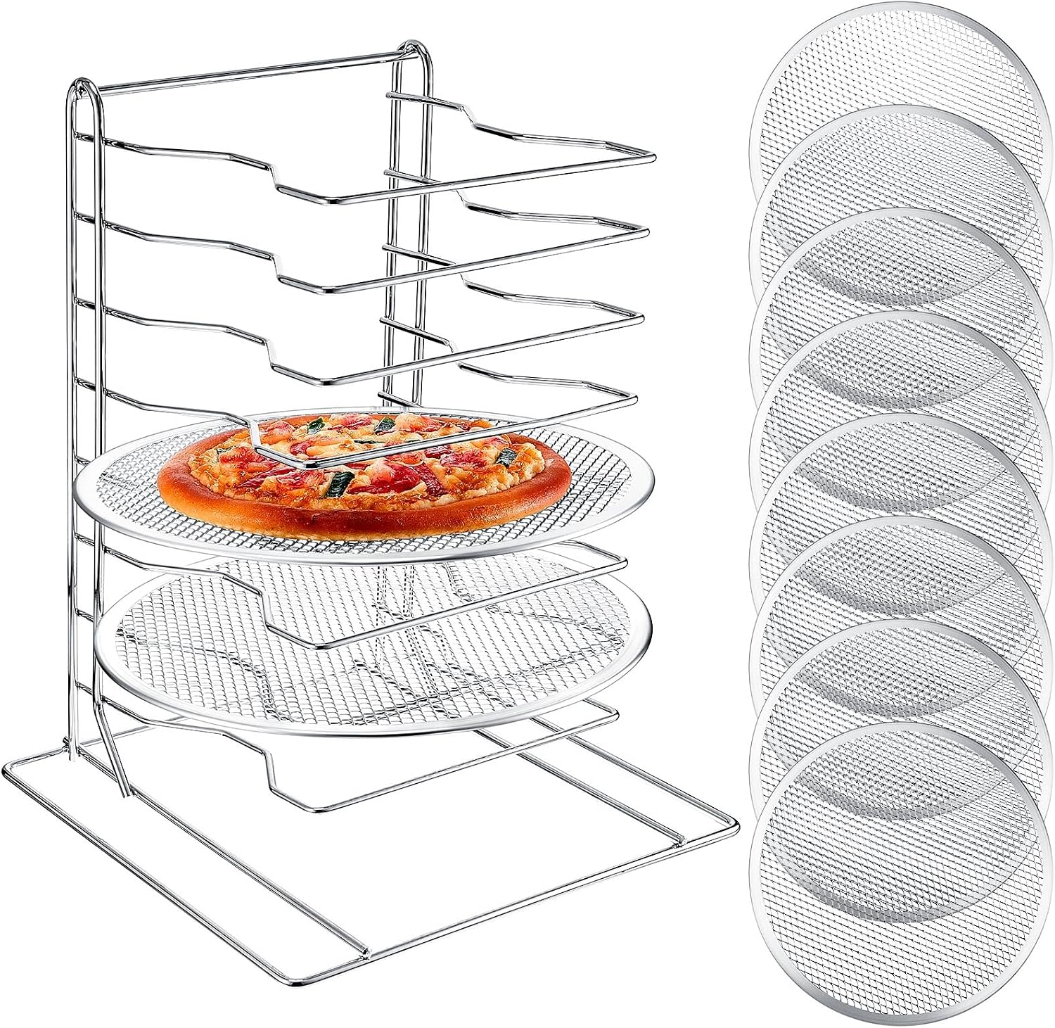 Kitchen Baking Rack - Suporte para Pizza de 8 Níveis