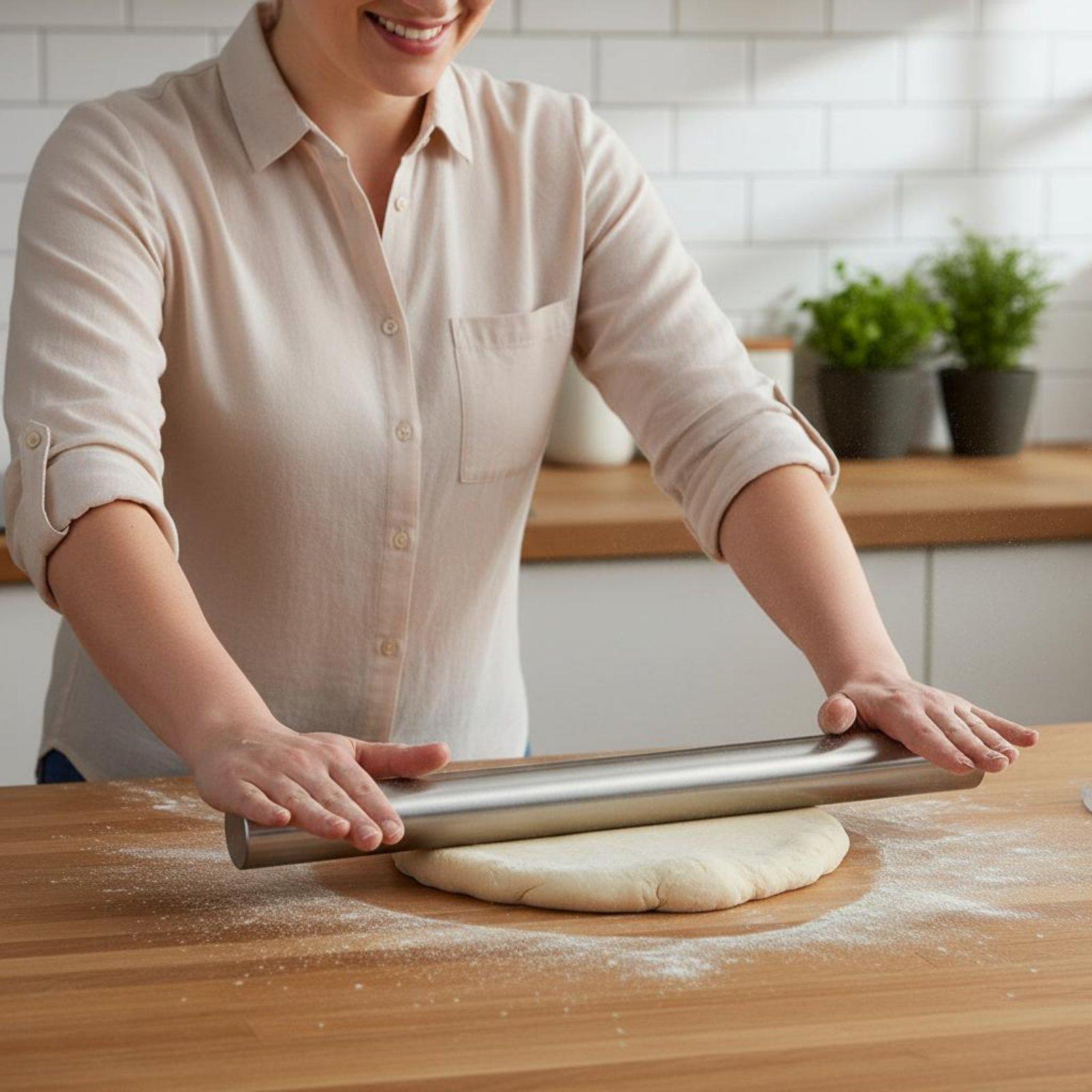Kitchen Roller Baking - Rolo de Massa Profissional em Aço