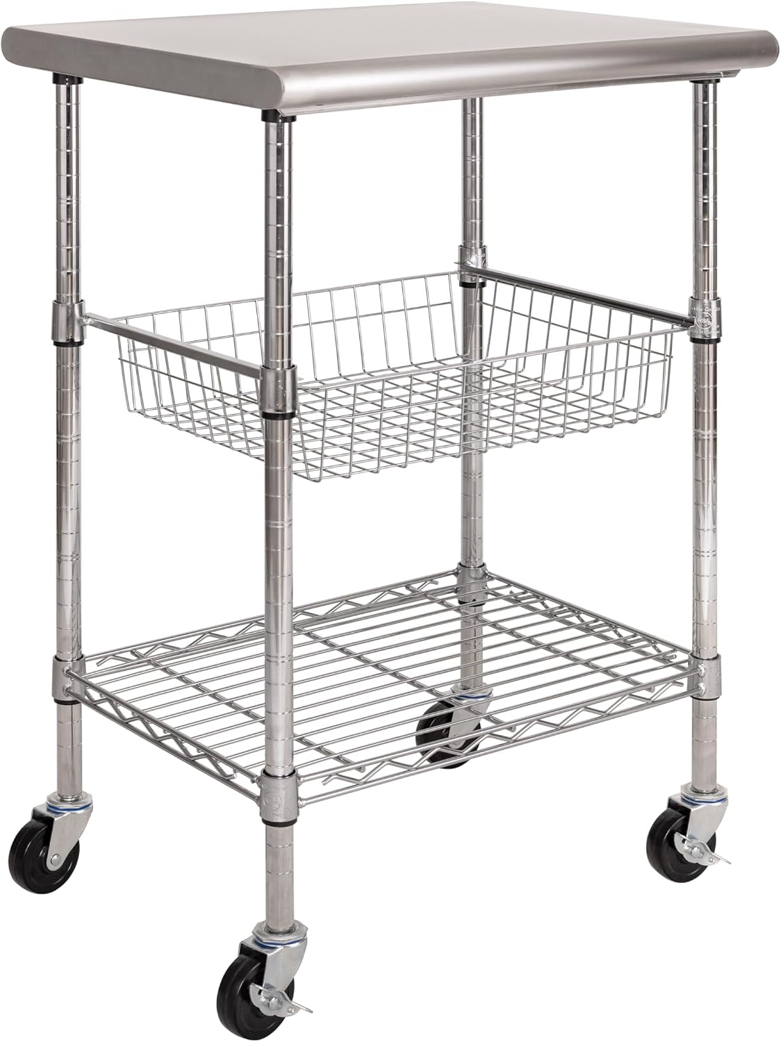 Kitchen Baking Cart - Carrinho de Preparação Comercial em Aço