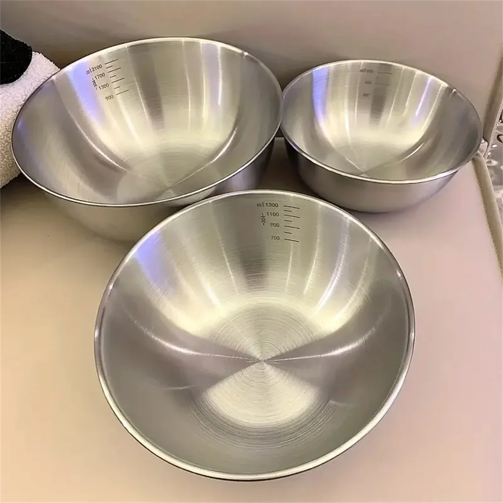 Baking Kitchen Set - Conjunto de 1-3 Tigelas de Aço