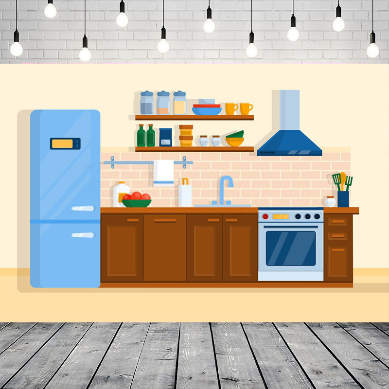 Kitchen Baking Background - Fundo de fotografia de cozinha com