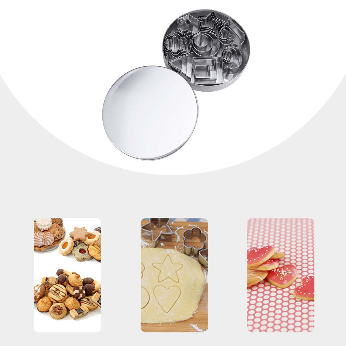 Baking Kitchen Set - Conjunto de cortadores de biscoitos em