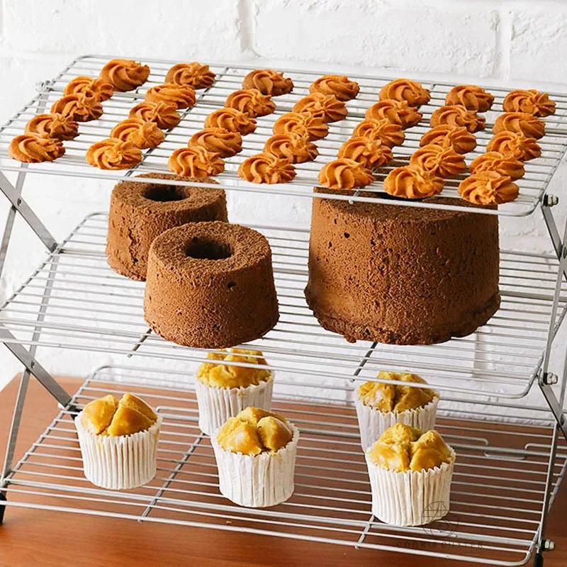 Kitchen Baking Rack - Rack de resfriamento de bolo dobrável,