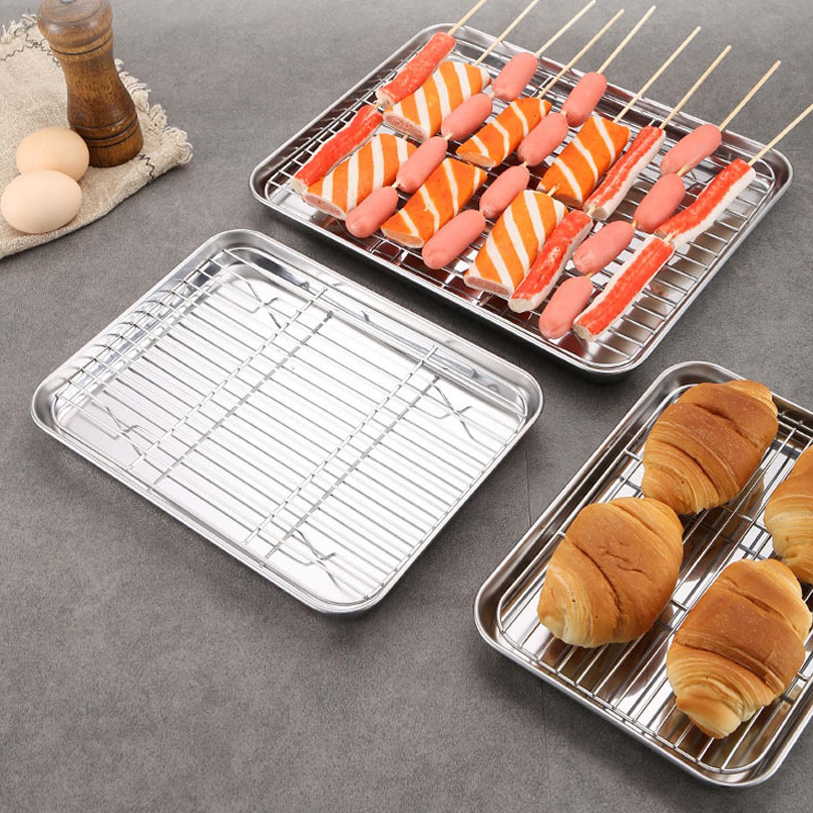 Kitchen Baking Cart - Assadeira com Grelha de Resfriamento Removível,