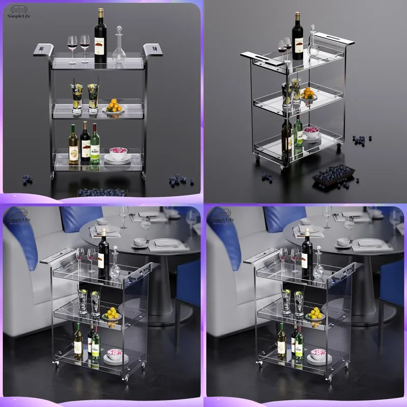 Kitchen Baking Cart - Carrinho de Cozinha Moderno de 3