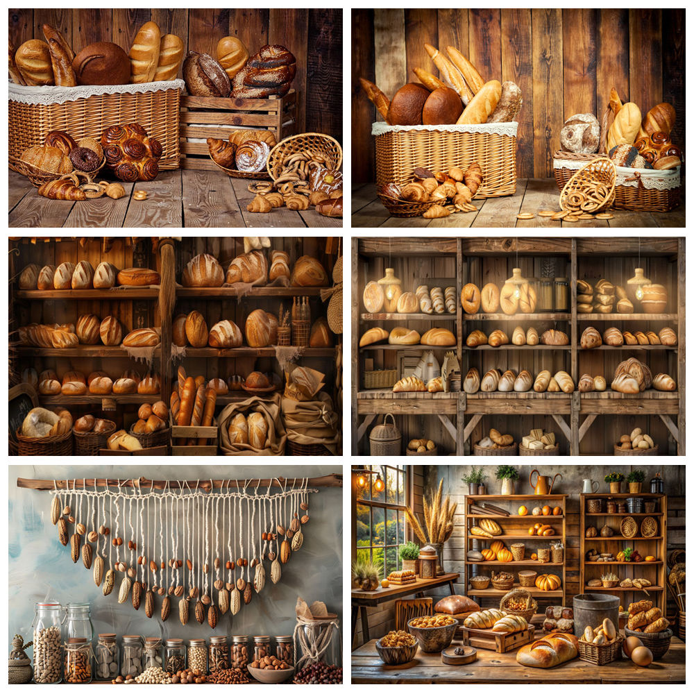 Kitchen Baking Background - Cozinhar pão pano de fundo para