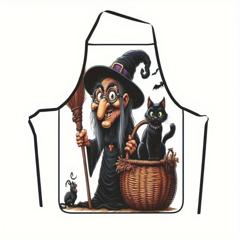 Kitchen Witch Baking - 1pc avental temático de bruxa e