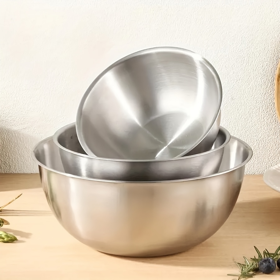 Baking Kitchen Set - Conjunto de 3 Tigelas de Aço