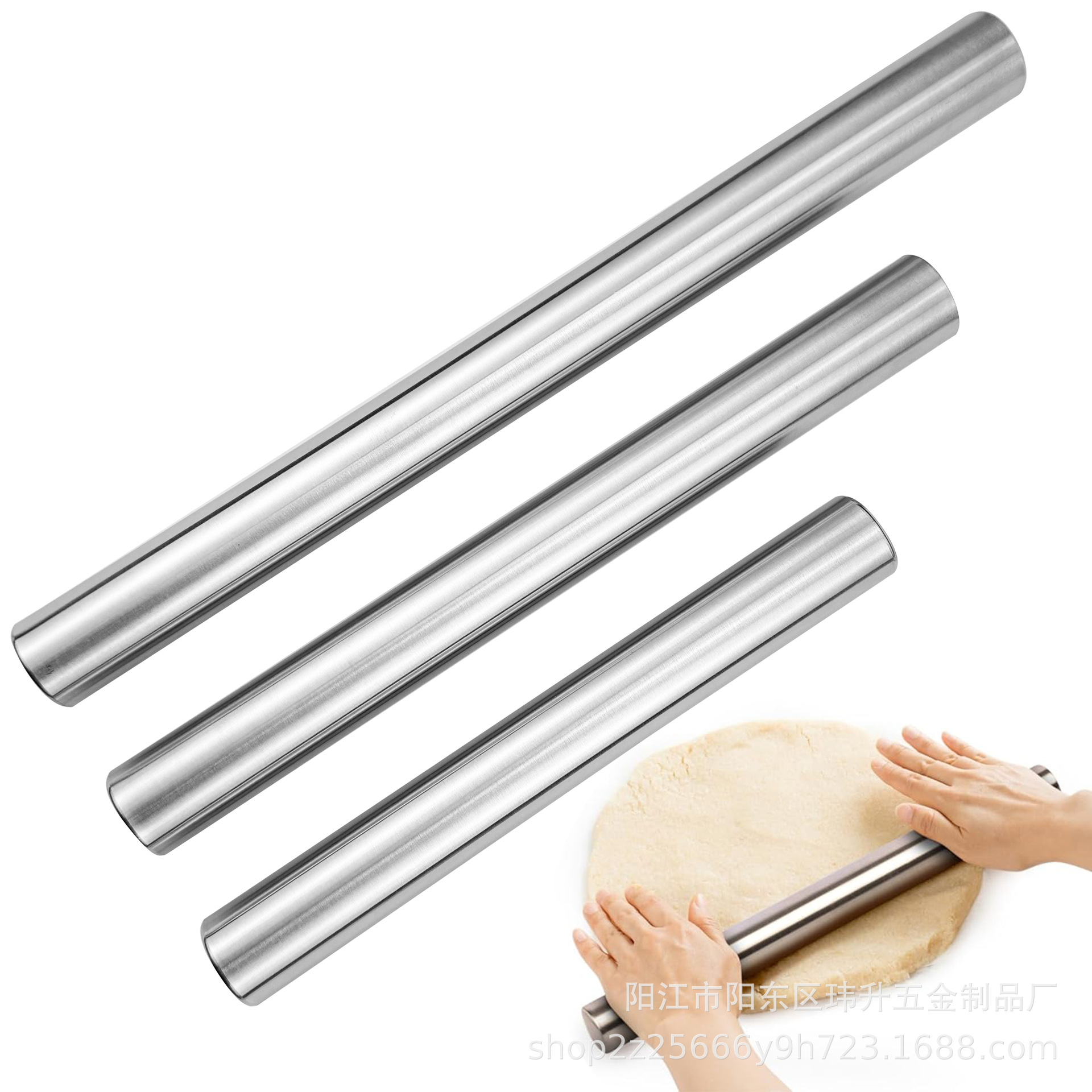 Kitchen Roller Baking - Rolo de massa de aço inoxidável