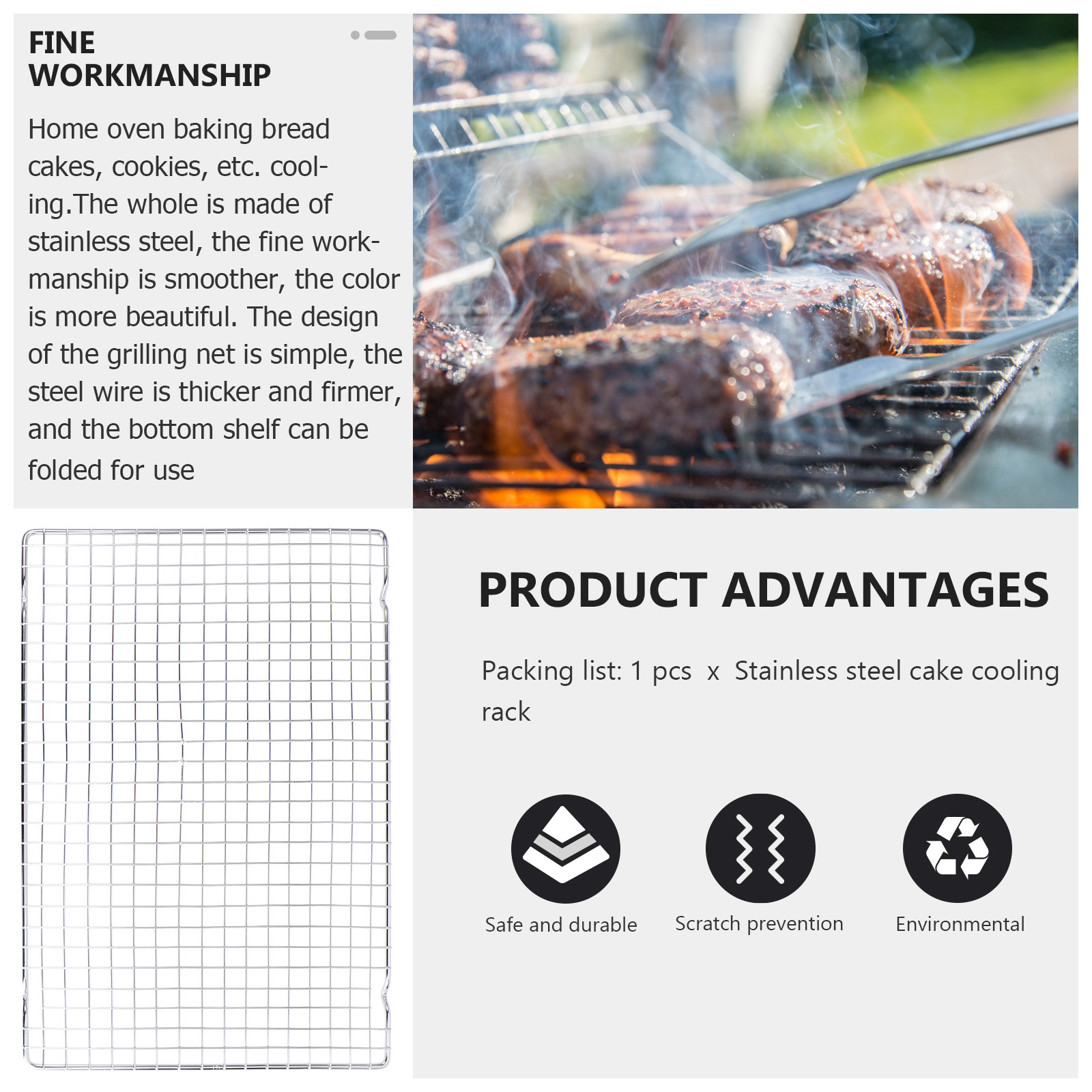 1 unidade de grelha de resfria - Kitchen Baking Rack avaliação e preço