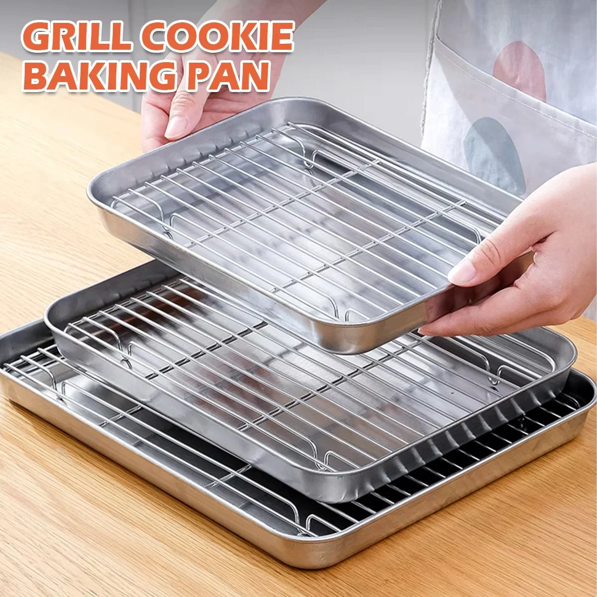 Bandeja de cozimento de aço in - Kitchen Baking Rack avaliação e preço