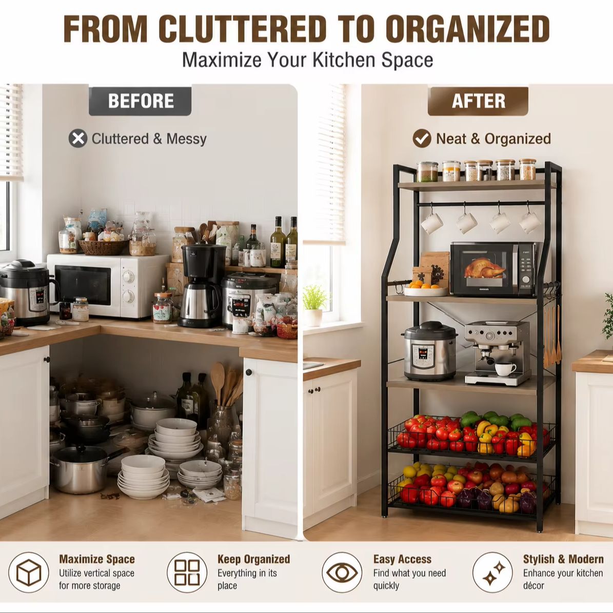 Estante de Cozinha de 5 Níveis - Kitchen Baking Rack avaliação e preço