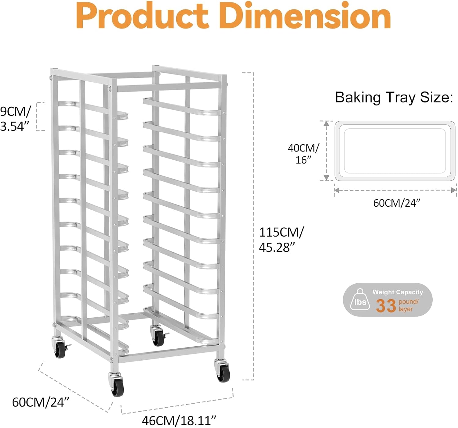 Carrinho de Armazenamento de A - Kitchen Baking Cart avaliação e preço