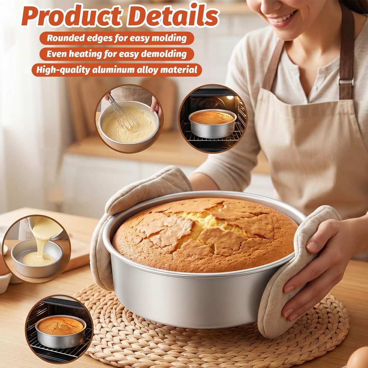 Conjunto de Formas de Bolo com - Baking Kitchen Set avaliação e preço