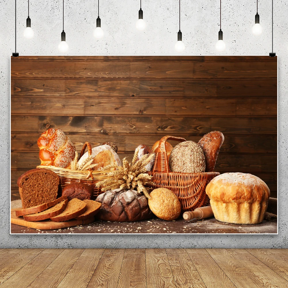 Pranchas de madeira pano de fu - Kitchen Baking Background avaliação e preço