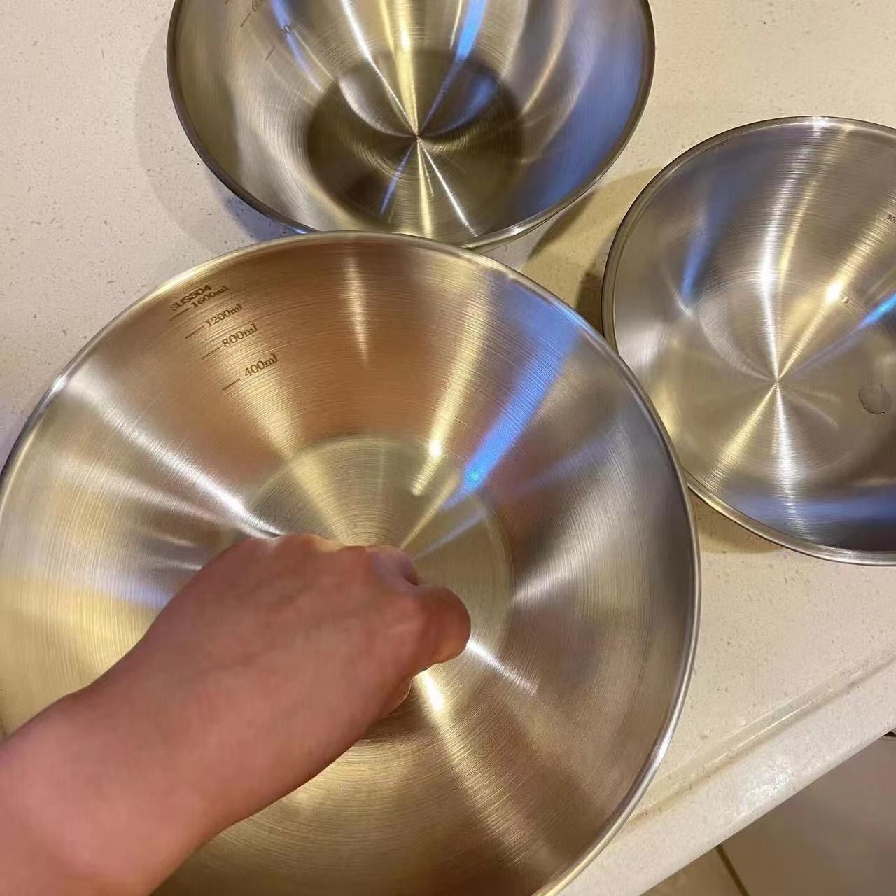 Conjunto de 1-3 Tigelas de Aço - Baking Kitchen Set avaliação e preço
