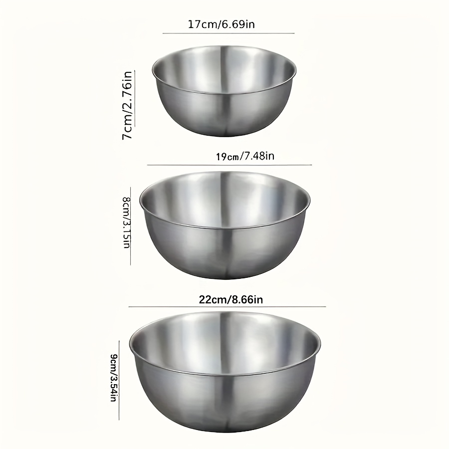 Conjunto de 3 Tigelas de Aço I - Baking Kitchen Set avaliação e preço