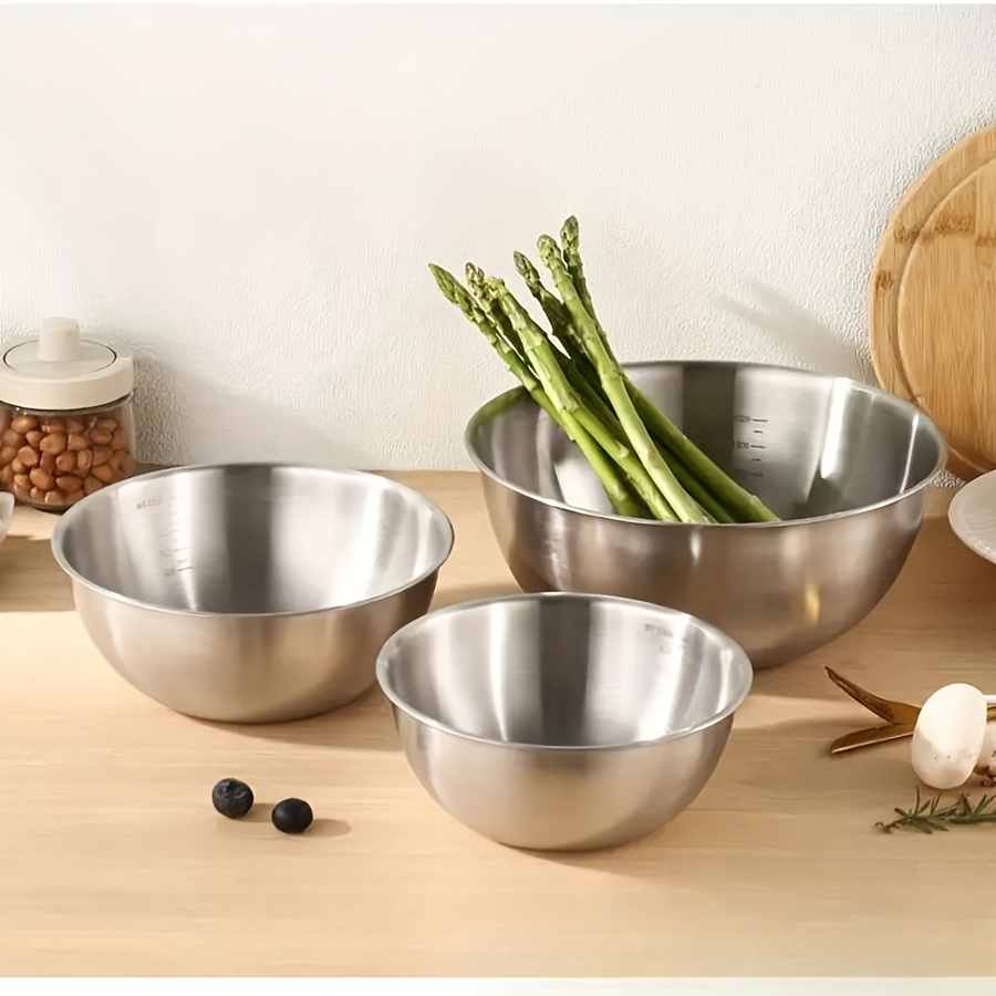 Conjunto de 3 Tigelas de Aço I - Baking Kitchen Set avaliação e preço