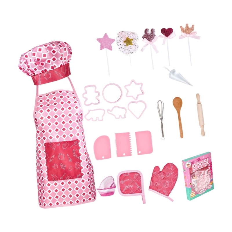 Conjunto interativo fantasia c - Kitchen Kids Baking Set avaliação e preço