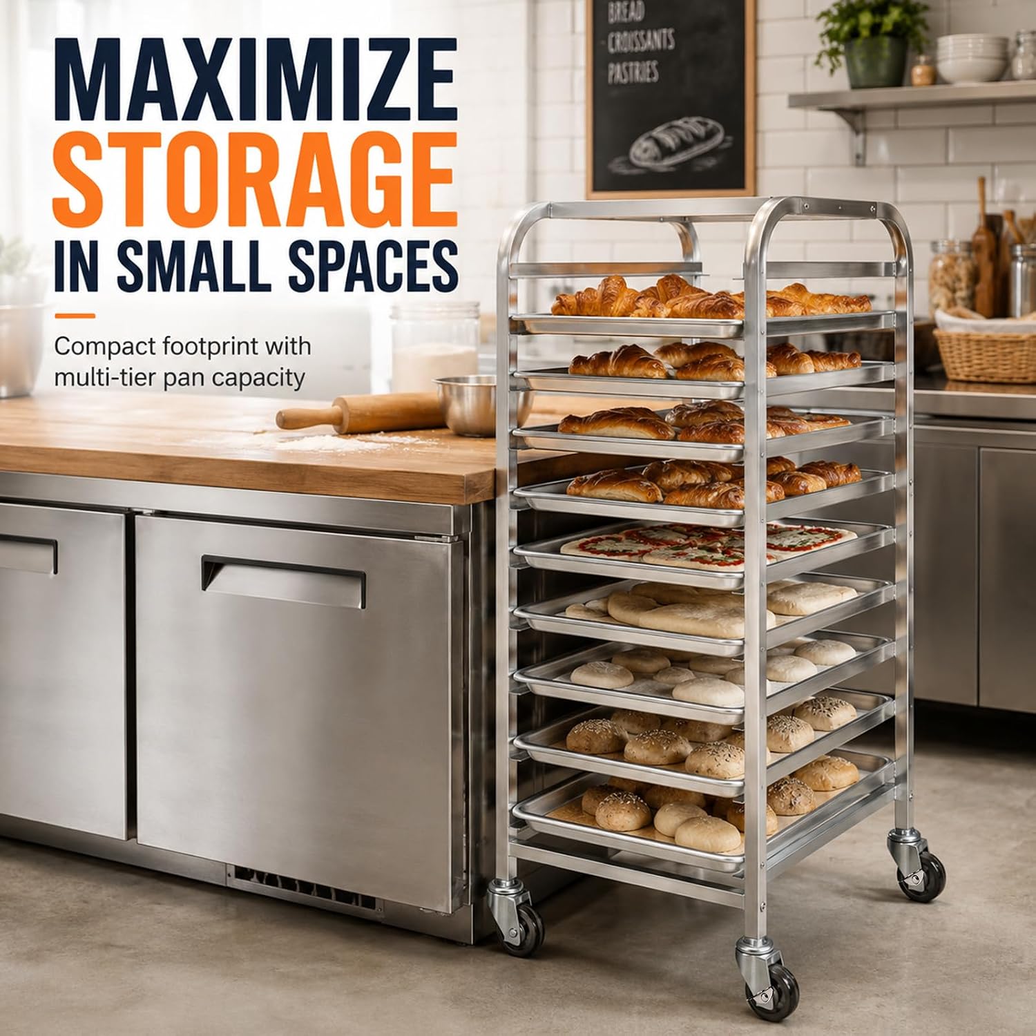 Carrinho de Resfriamento Móvel - Kitchen Baking Cart avaliação e preço