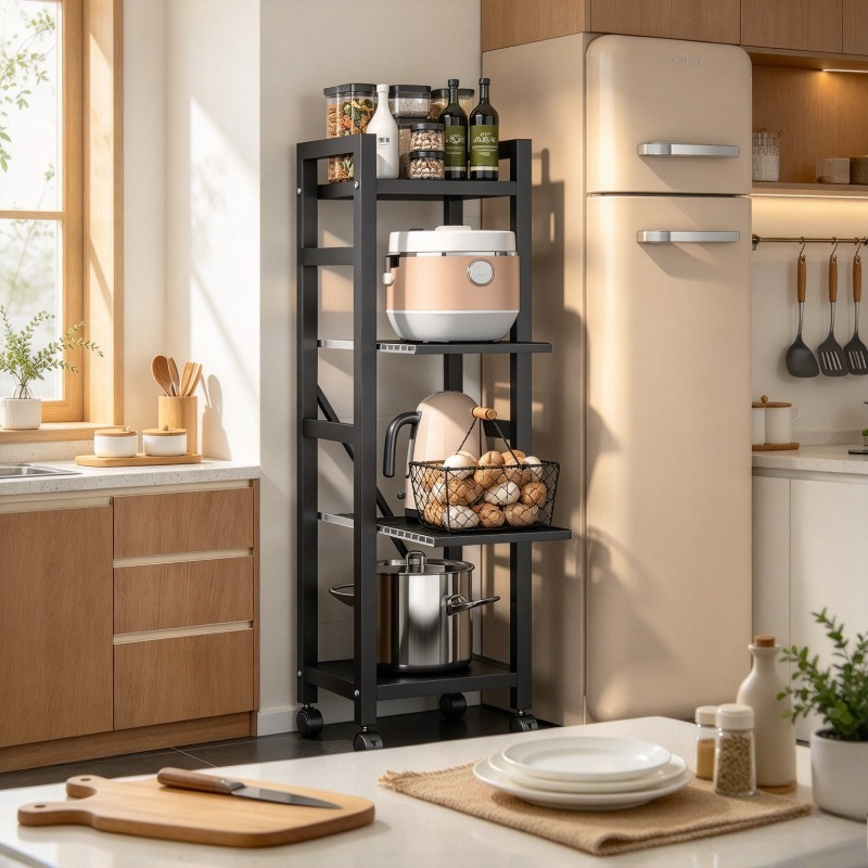 Prateleira de cozinha extensív - Kitchen Baking Cart avaliação e preço